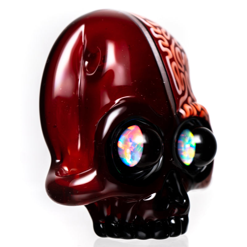 AKM - Split Skull Pendant - Kandy Apple Red/Ghost & Braintech - The Cave