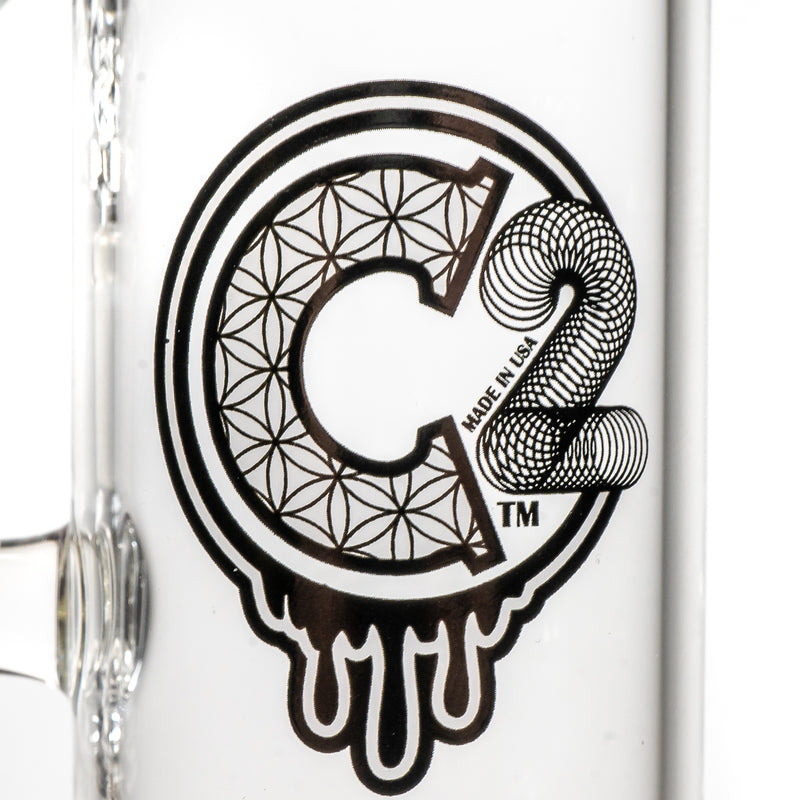 C2 Custom Creations - Fixed Circ Bubbler - 50mm - Amber Amethyst Accents - The Cave