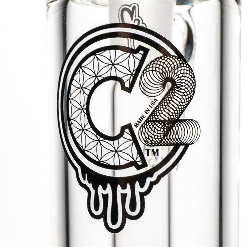 C2 Custom Creations - Circ Bubbler - 50mm - White Seed Label - The Cave