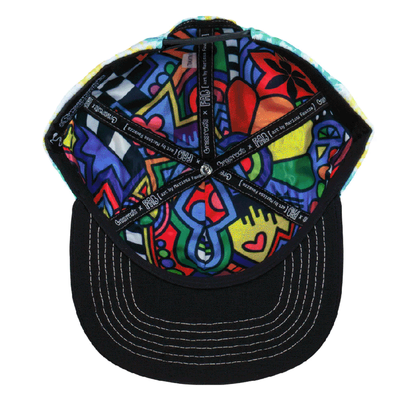 Grassroots - FAB Shapes Tie Dye Snapback Hat - Small/Medium - The Cave