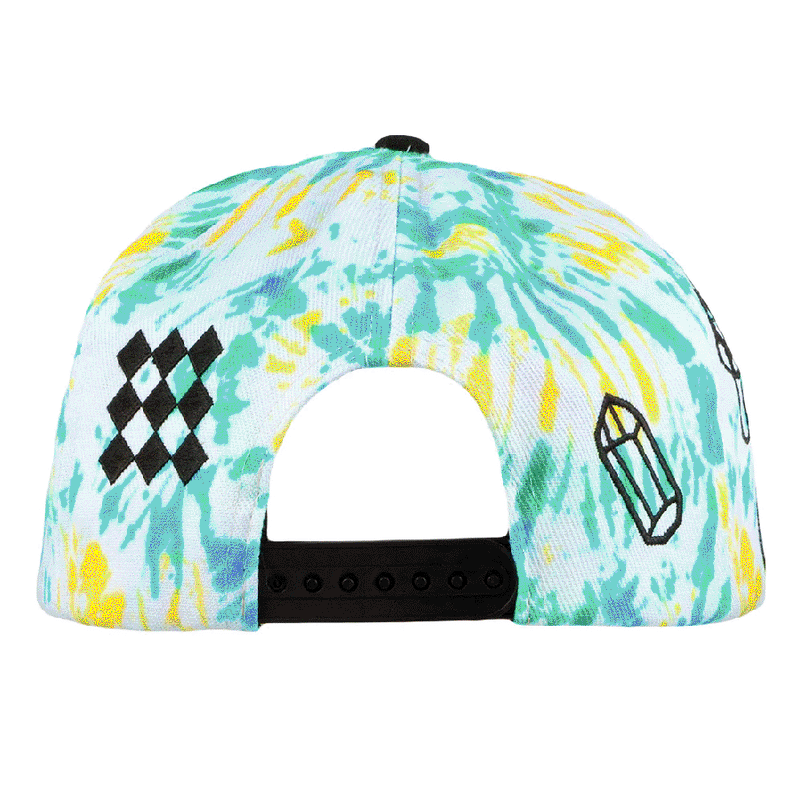 Grassroots - FAB Shapes Tie Dye Snapback Hat - Small/Medium - The Cave