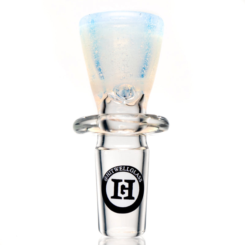 Hitwell Glass - Martini Slide - 3 Hole - 14mm - Ghost - The Cave