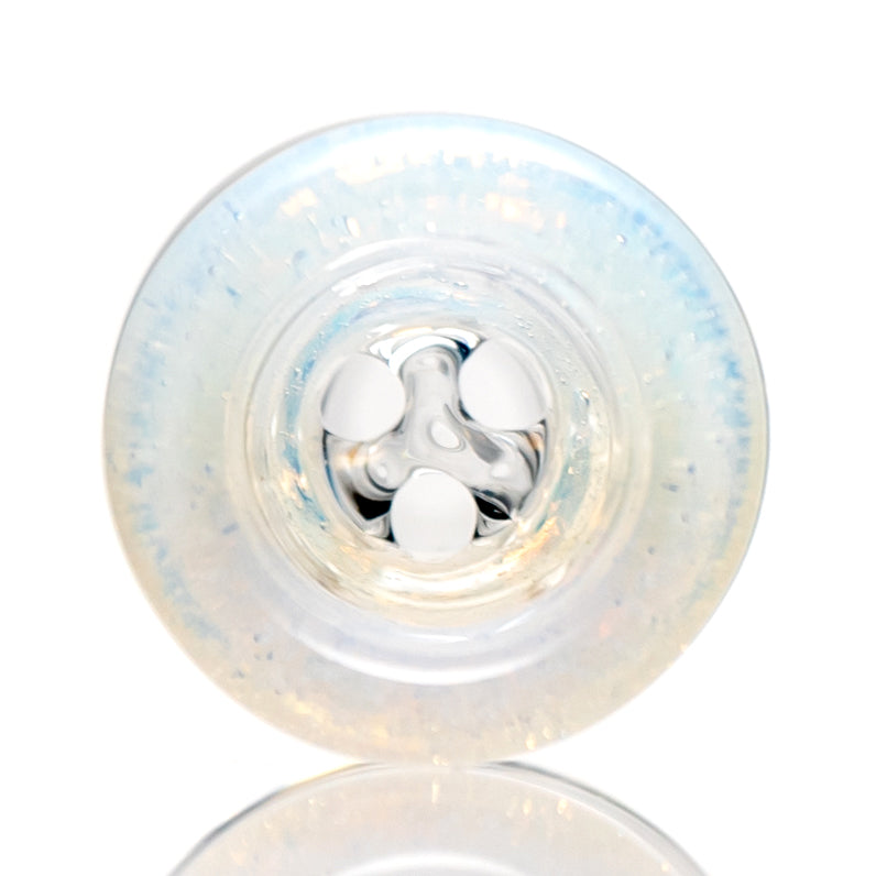 Hitwell Glass - Martini Slide - 3 Hole - 14mm - Ghost - The Cave