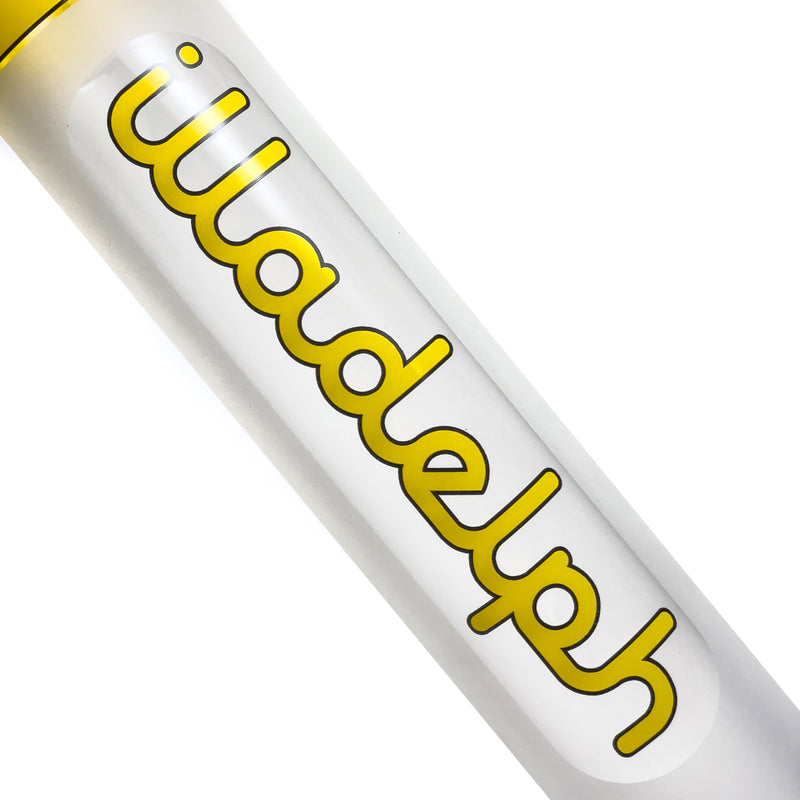 Illadelph - Medium Beaker - Frosted Signature Series - Yellow - The Cave