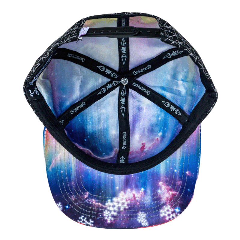 Grassroots - LSD Nebula Black Snapback Hat - Large/XL - The Cave