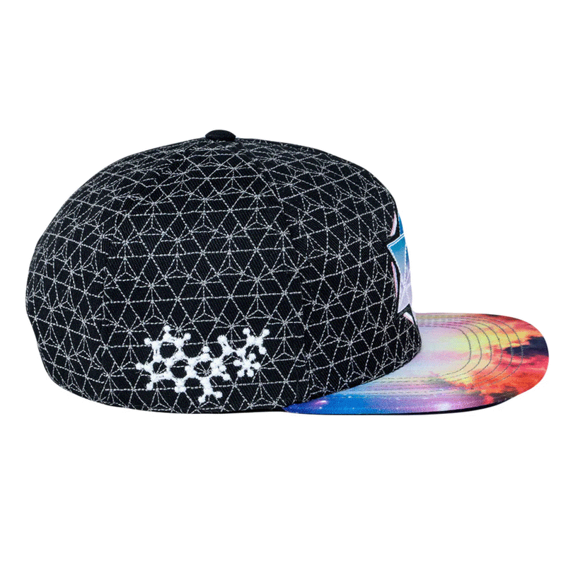 Grassroots - LSD Nebula Black Snapback Hat - Large/XL - The Cave