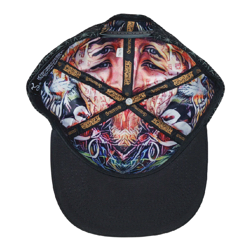 Grassroots - N.Aimless Black Snapback Hat - Large/XL - The Cave