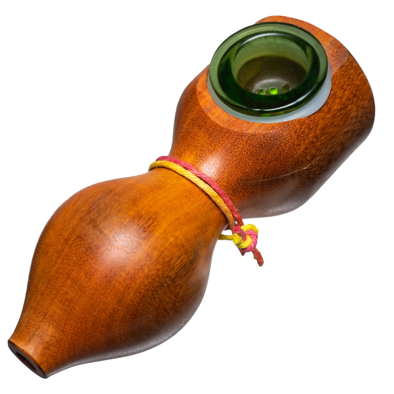 Steve's Dank Pipes - Small Pipe - Mexican Chakte Viga - Green Bowl - The Cave