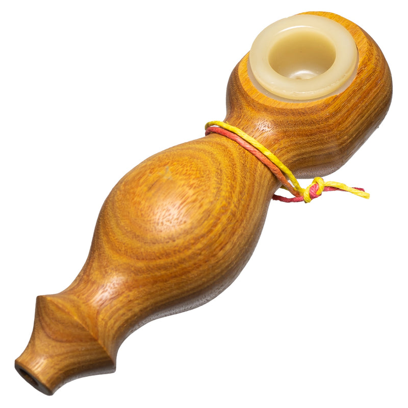 Steve's Dank Pipes - The Classic - Australian Canarywood - Milky Yellow Bowl - The Cave