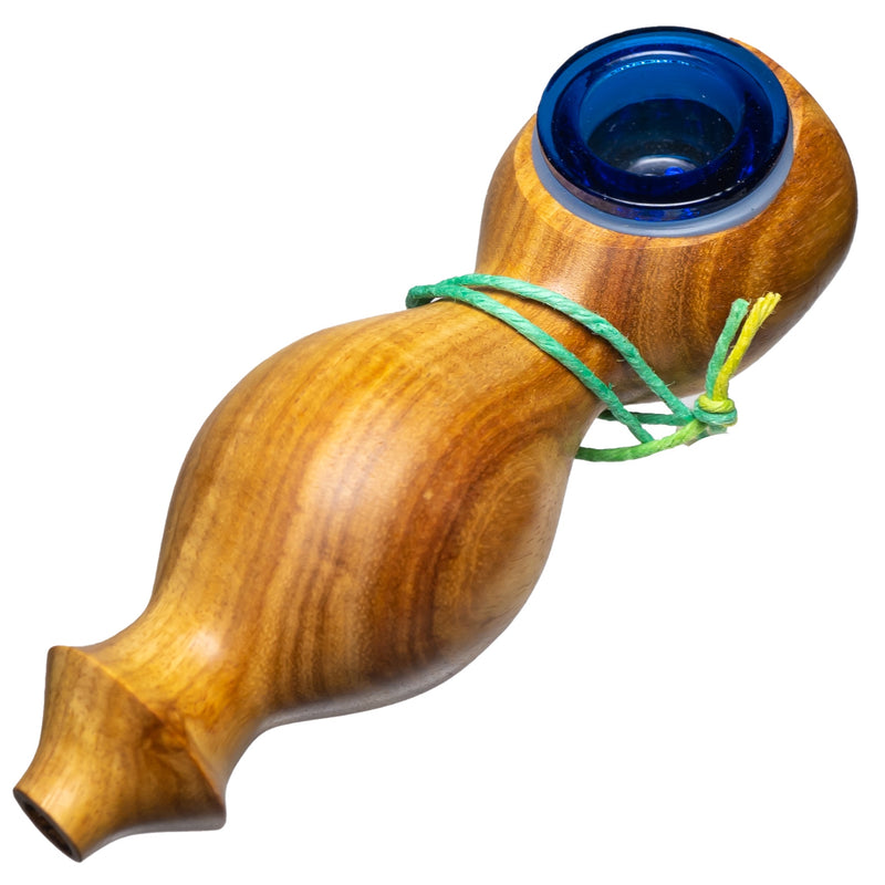 Steve's Dank Pipes - The Classic - Australian Canarywood - Blue Bowl - The Cave