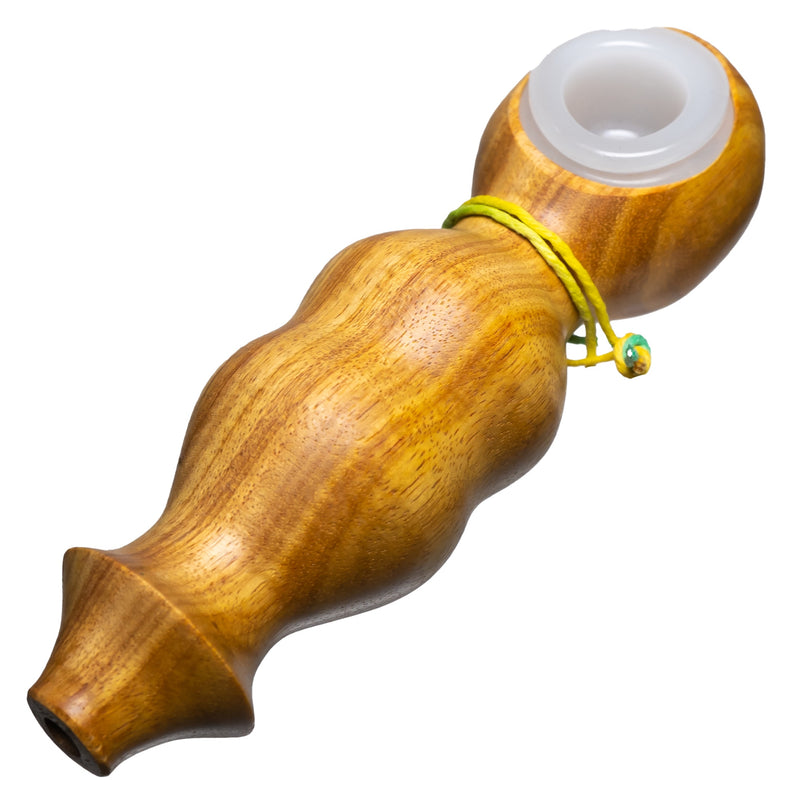 Steve's Dank Pipes - The Classic - Australian Canarywood - White Bowl - The Cave