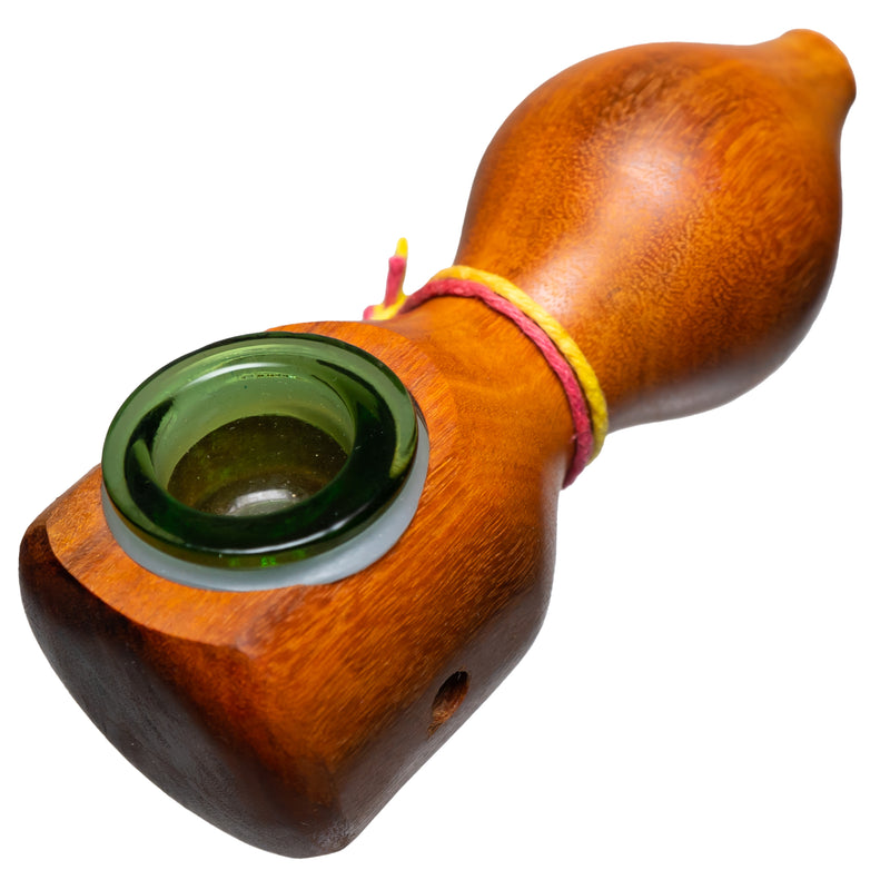 Steve's Dank Pipes - Small Pipe - Mexican Chakte Viga - Green Bowl - The Cave
