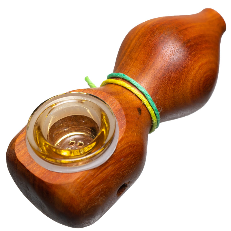 Steve's Dank Pipes - Small Pipe - Mexican Chakte Viga - Yellow Bowl - The Cave
