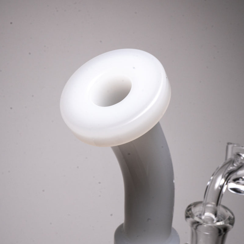 Phoenix Star - Hollow Foot Cone Bubbler - White - The Cave