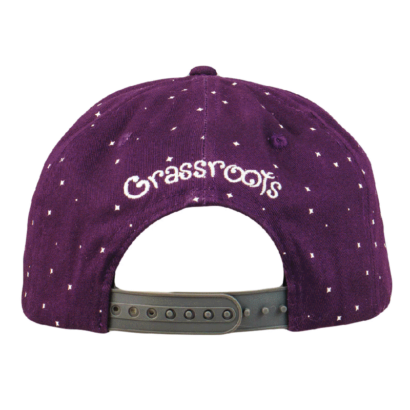 Grassroots - Toking Wizard Purple Snapback Hat - Large/XL - The Cave