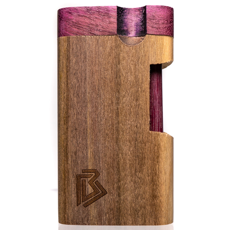 Branded Dugouts - 3.5" Dugout - Rainbow Poplar w/ Purple Heart - The Cave
