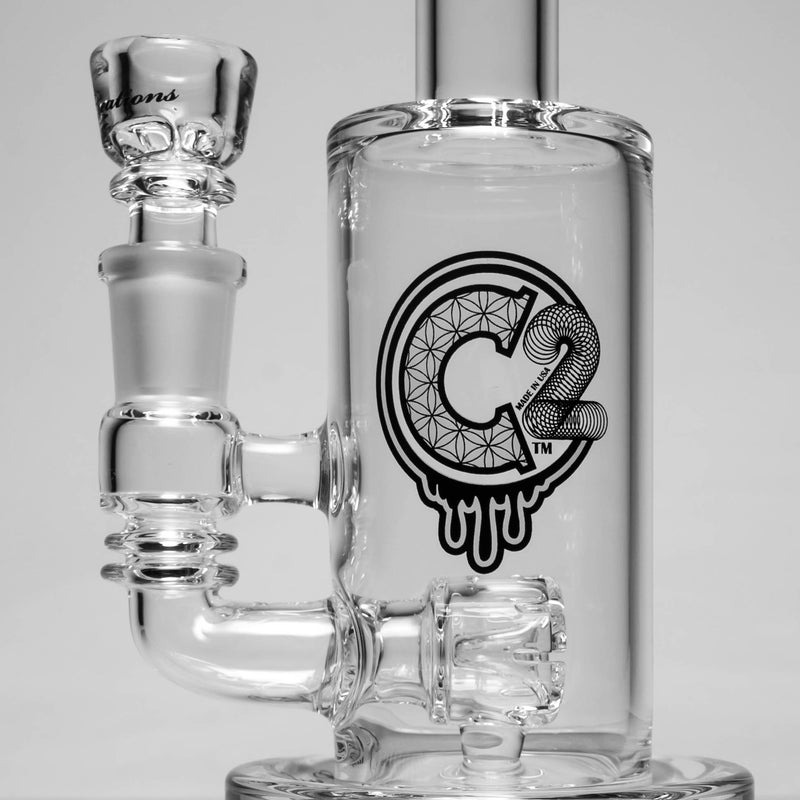 C2 Custom Creations - Fixed Daisy Jet Bubbler - 50mm - White Seed Label - The Cave