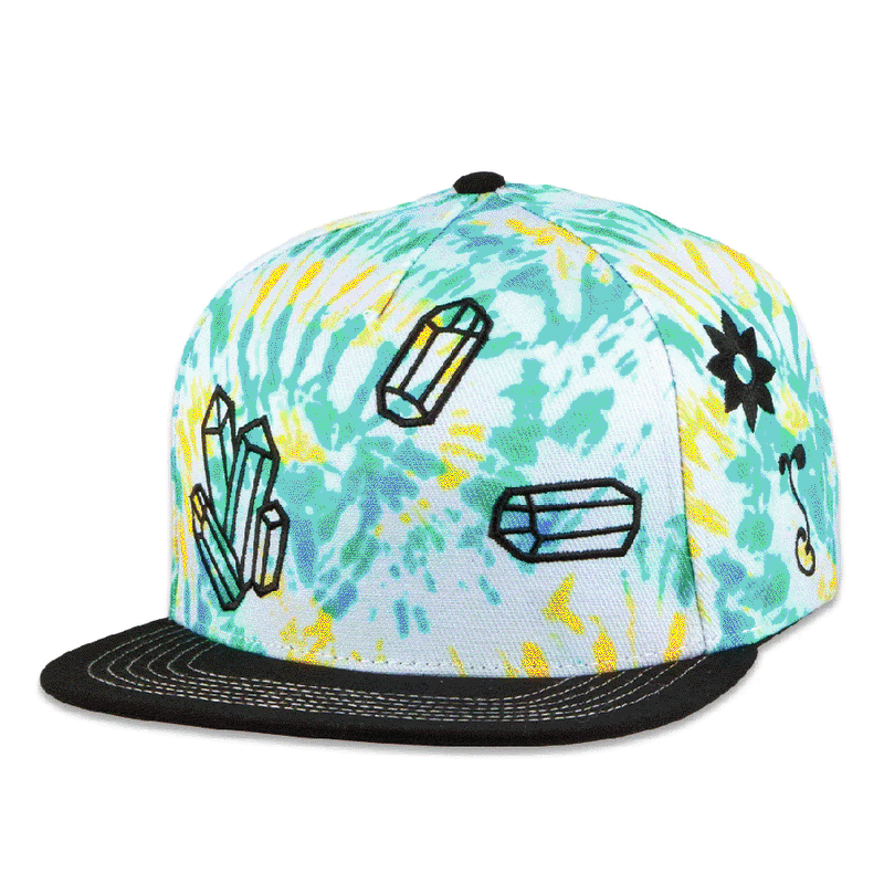 Grassroots - FAB Shapes Tie Dye Snapback Hat - Large/XL - The Cave