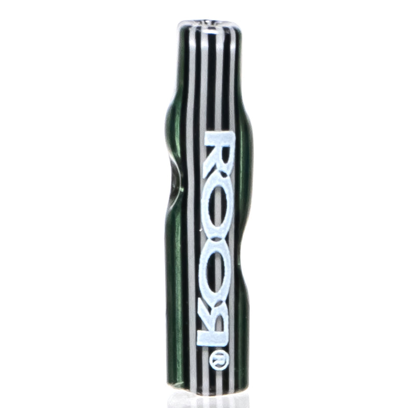 ROOR - Custom Tips - Flat Tip - Green Sparkle & Jailhouse Linework