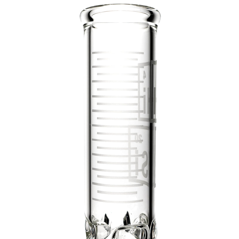 HiSi Glass - 17" Straight - Jr. Triple Bell Perc 2.0 - The Cave