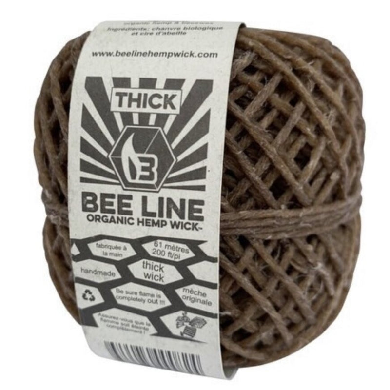 Bee Line Organic Hemp Wick - Thick Wick Spool - The Cave