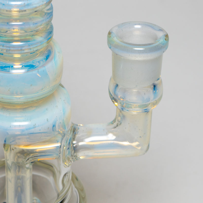 Ill Glass - Custom Flux Cycler w/ Stabilization Pylons - UV Neo Light & Crushed Opal - The Cave