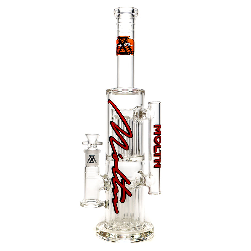 Moltn Glass - Sixty Five - Double Tree Perc - Red Signature Label - The Cave