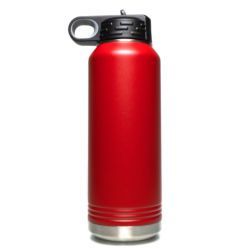 ROOR - 32oz Engraved Logo Water Bottle - Red - The Cave