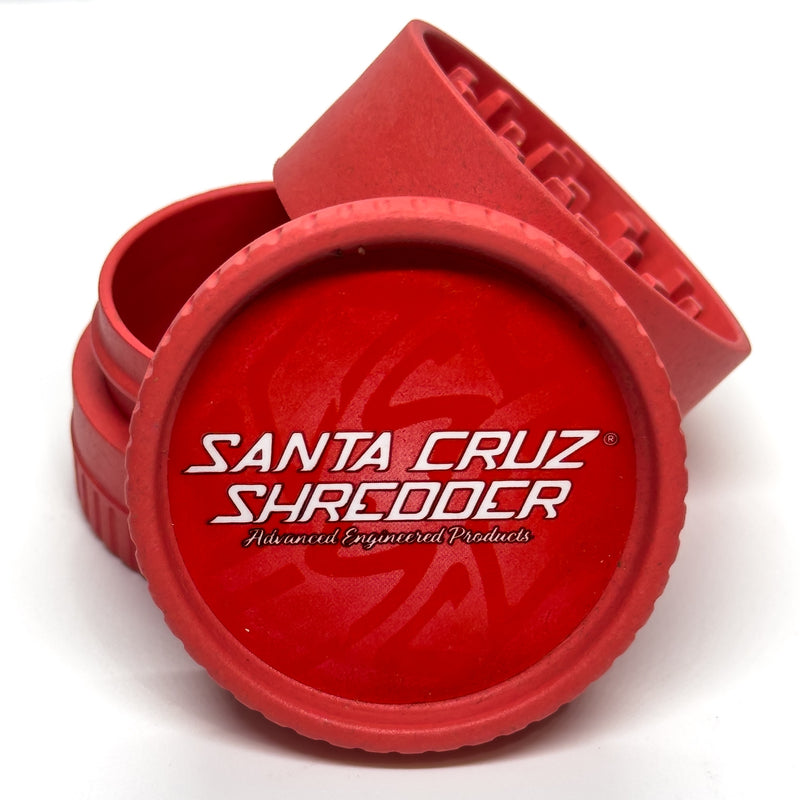 Santa Cruz Shredder - Hemp Grinder - 3 Piece - Red - The Cave