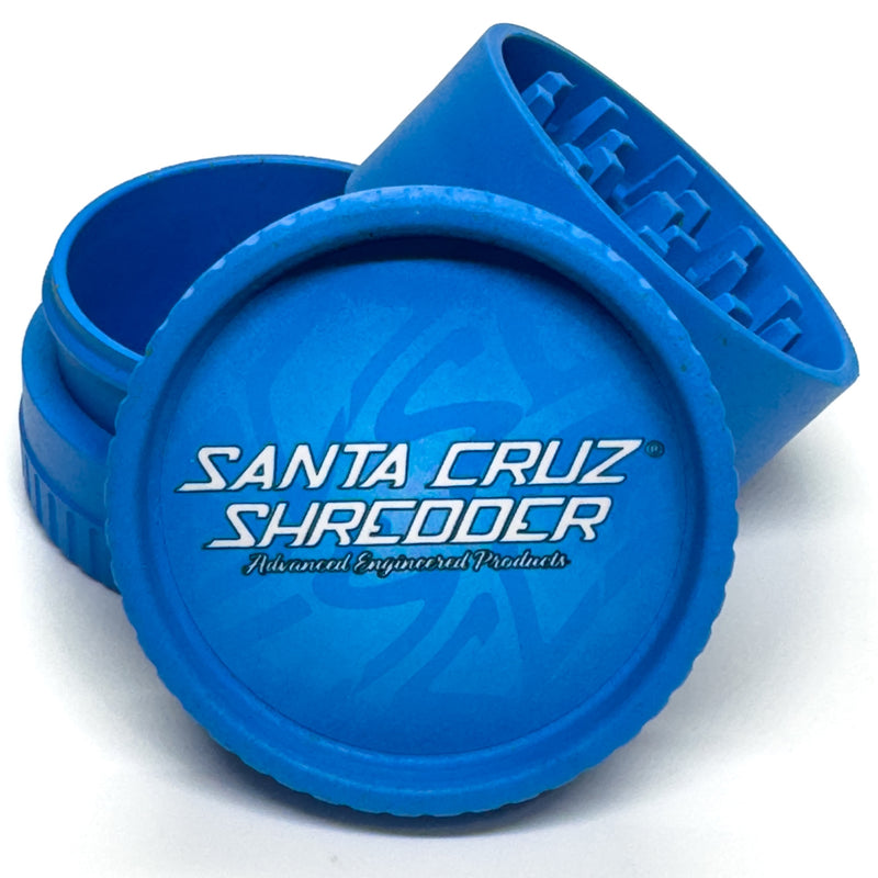 Santa Cruz Shredder - Hemp Grinder - 3 Piece - Blue - The Cave