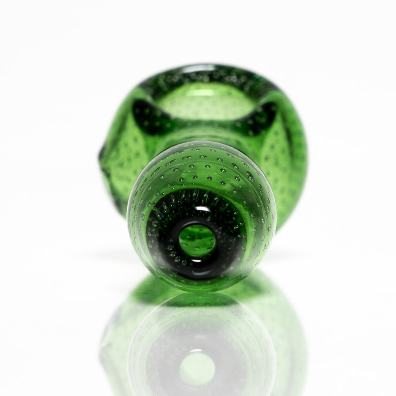 Shooters - 4" Air Bubble Spoon Pipe - Green - The Cave