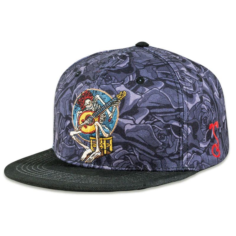 Grassroots - Stanley Mouse Easy Rider Never Summer Gray Rose Snapback Hat - Small/Medium - The Cave