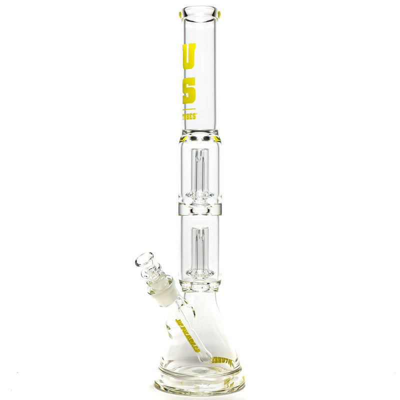 US Tubes - 21" Double Circ Beaker w/ 24mm - 50x5 - Yellow Classic Label - The Cave