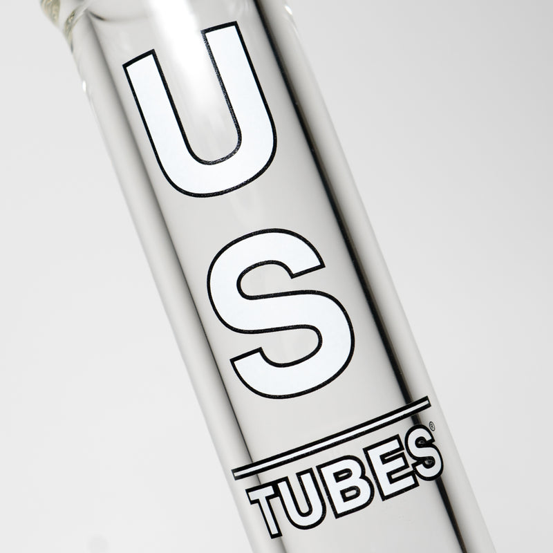 US Tubes - 13" Beaker 50x7mm - White & Black Vertical Label - The Cave