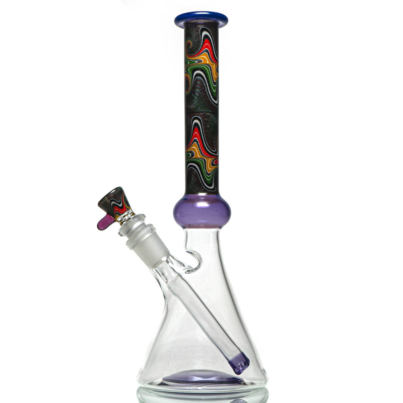Unity Glassworks - Worked Beaker - Rasta Wool & Royal Jelly - The Cave