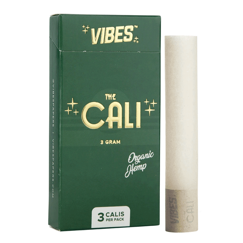 Vibes - The Cali - Organic Hemp - 3 Cones - 3 Gram - 8 Pack Box - The Cave