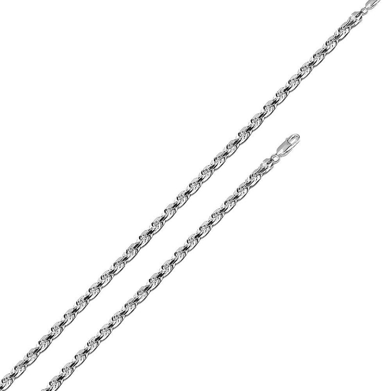 Sterling Silver - 2.2mm Rope Chain - 26" - The Cave