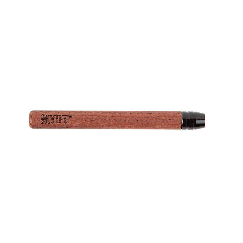 RYOT - Large Wooden One Hitter (3") - Walnut w/ Black Tip - The Cave