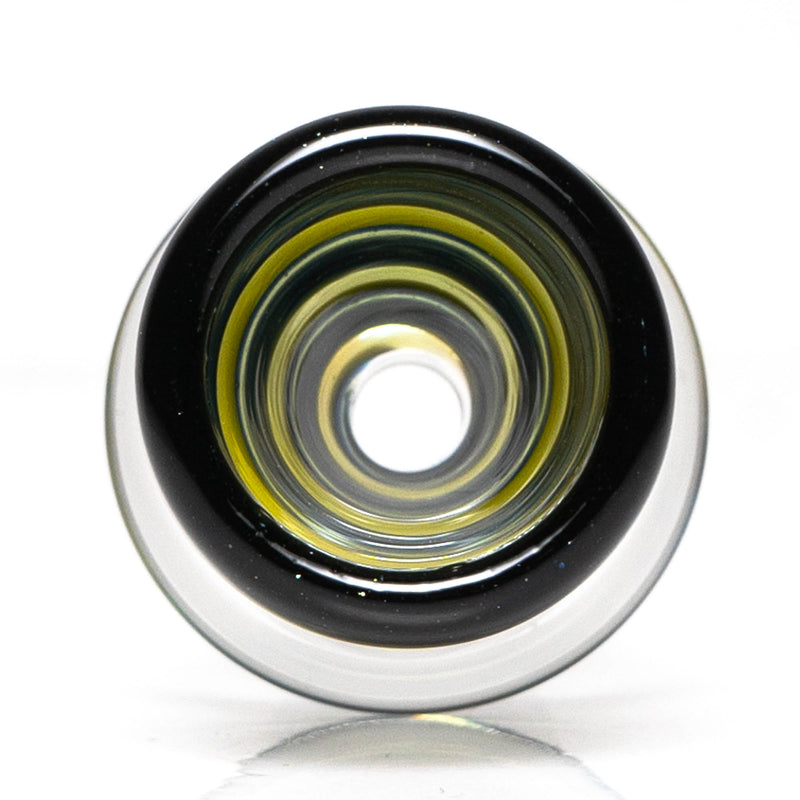 Aaron Vigil - Worked Martini Slide - 18mm - Yellow, Black & Blue - The Cave
