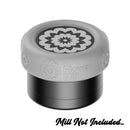 Flower Mill - 2" Silicone Mill Grip - Clear - The Cave
