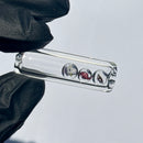 Steve H - Glass Tip - Pearls - 3 pearl - Aqua Teen - 13mm