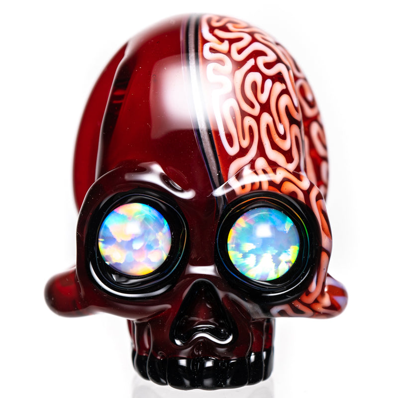 AKM - Split Skull Pendant - Kandy Apple Red/Ghost & Braintech - The Cave