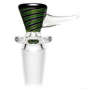 Aaron Vigil - Worked Horn Slide - 18mm - Green & Black w/ Steelwool