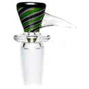 Aaron Vigil - Worked Horn Slide - 18mm - Green & Black w/ Steelwool