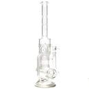 Ben Wilson - Hollow Foot Inline Recycler Tube w/ Triple Donut Perc - Sandblasted - The Cave