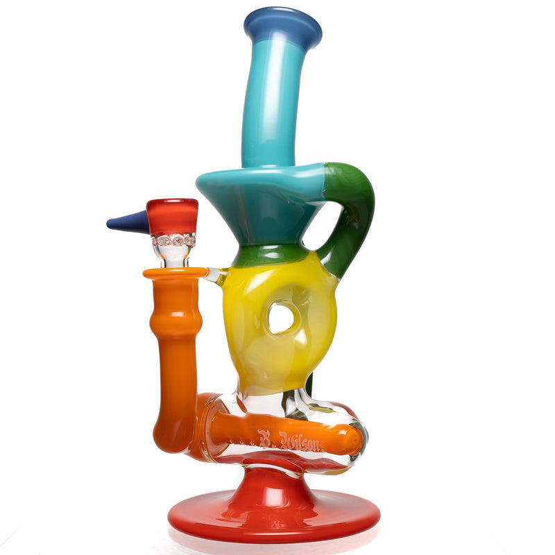 Ben Wilson - Triple Donut Inline Recycler - Multi Color Rainbow - The Cave