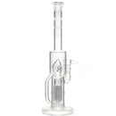 Ben Wilson - Recycler Straight Tube - Fused 6 Arm to Triple Donut - Sandblasted - The Cave