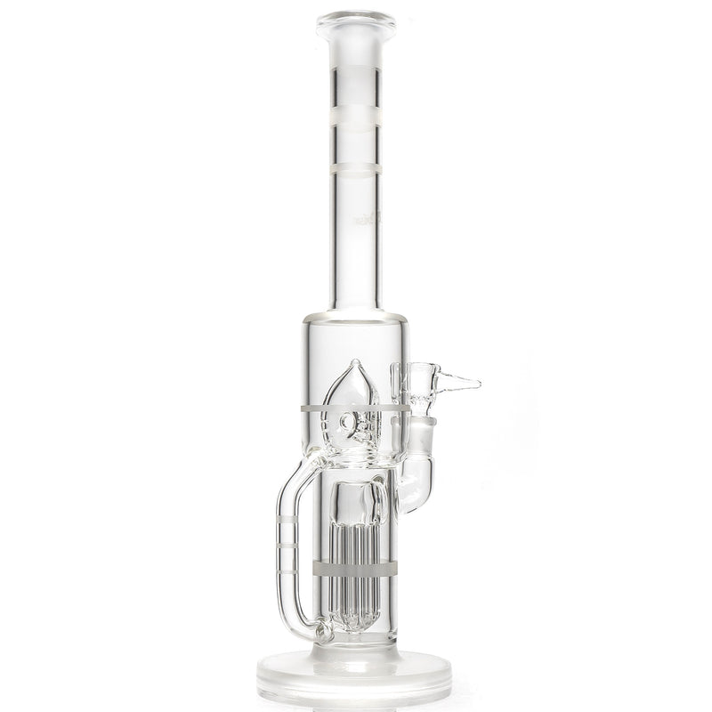 Ben Wilson - Recycler Straight Tube - Fused 6 Arm to Triple Donut - Sandblasted - The Cave