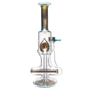 Ben Wilson - Hollow Foot Inline Recycler w/ Triple Donut Perc - Electrum w/ Agua Azul - The Cave