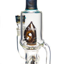 Ben Wilson - Hollow Foot Inline Recycler w/ Triple Donut Perc - Electrum w/ Agua Azul - The Cave